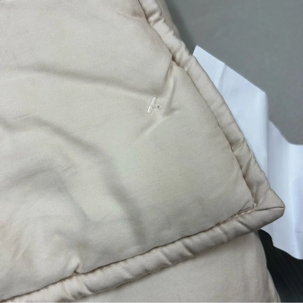 2 Pottery Barn Tencel Box Stitch Quilted Sham Set Rosewater Pink Blush Photo